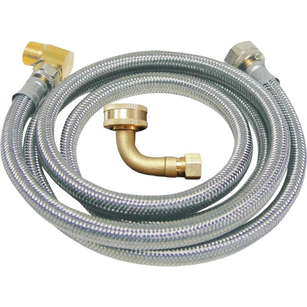 Green B K Stainless Steel Dishwasher Connector 3 8 In. x 3 8 In. x 48 In. L Lightweight