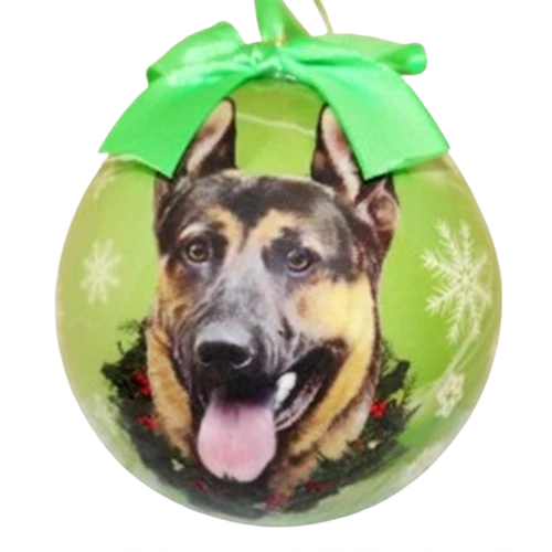 Optimized E S Pets German Shepherd Christmas Ball Ornament Consistent