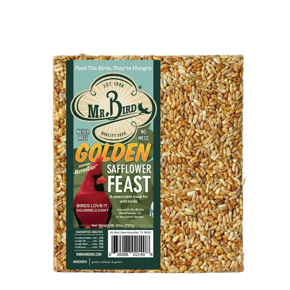 Healthy Mr. Bird Golden Safflower Large Seed Cake Solid