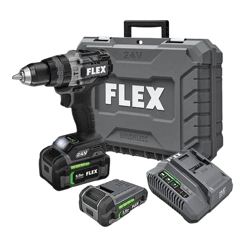 Sustainable FLEX 1 2 2-Speed Hammer Drill w Turbo Mode Kit Reusable