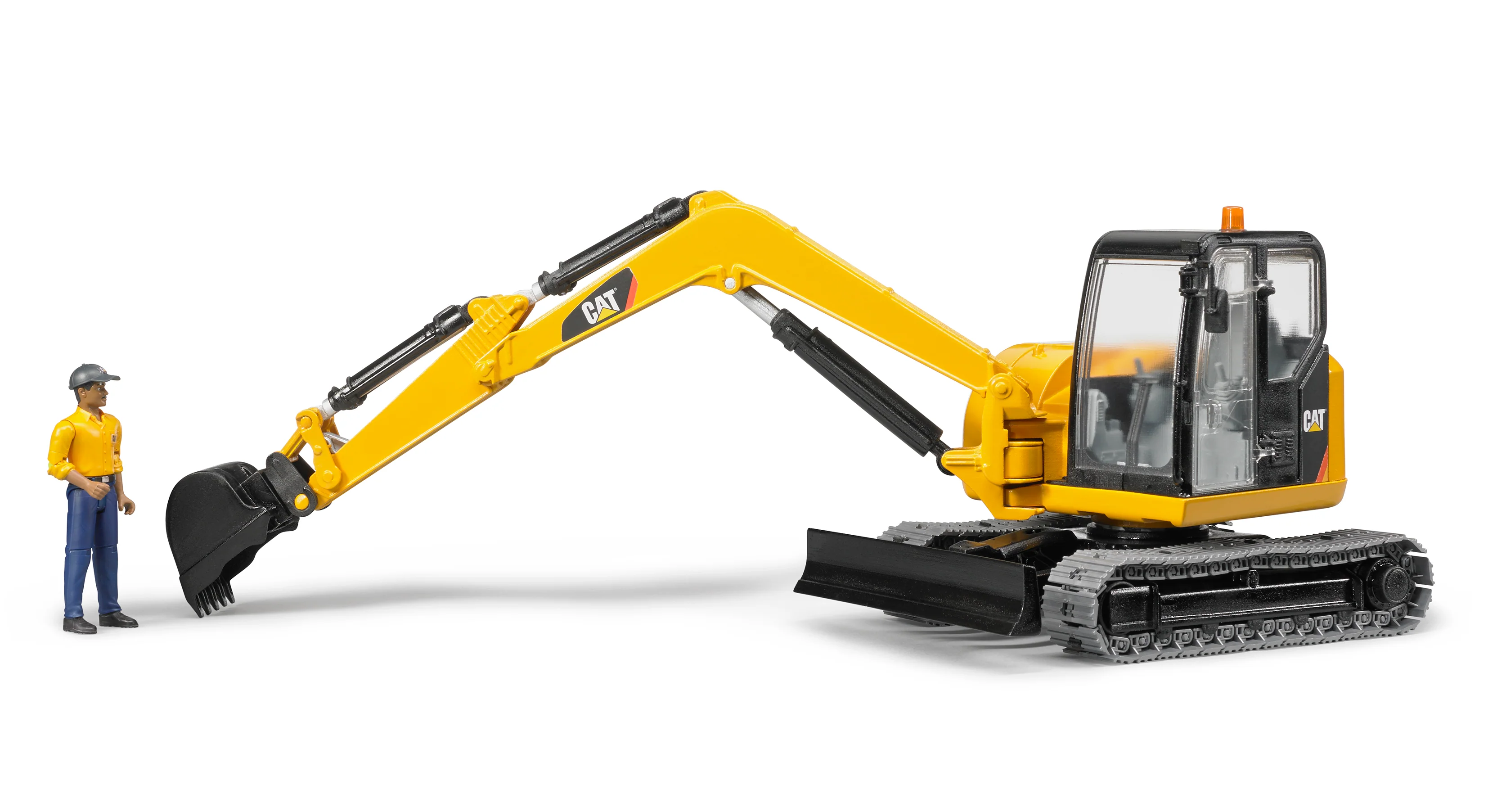 Efficient Bruder Cat Mini Excavator With Worker Elite