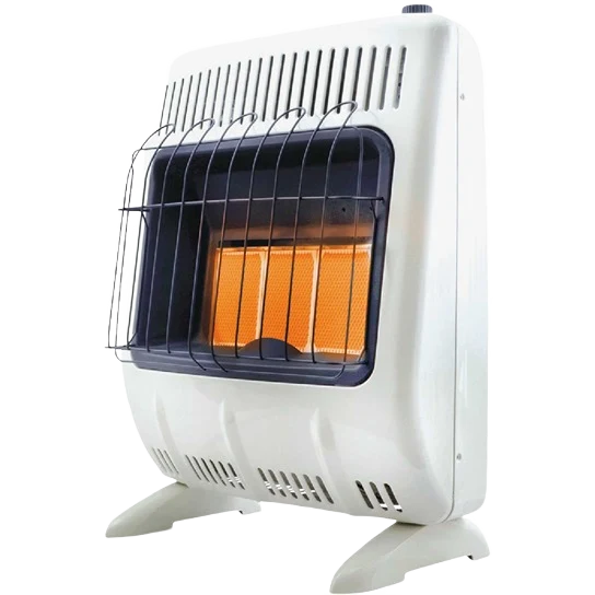 Green Mr. Heater Dual Fuel Vent Radiant Wall Heater Excellent