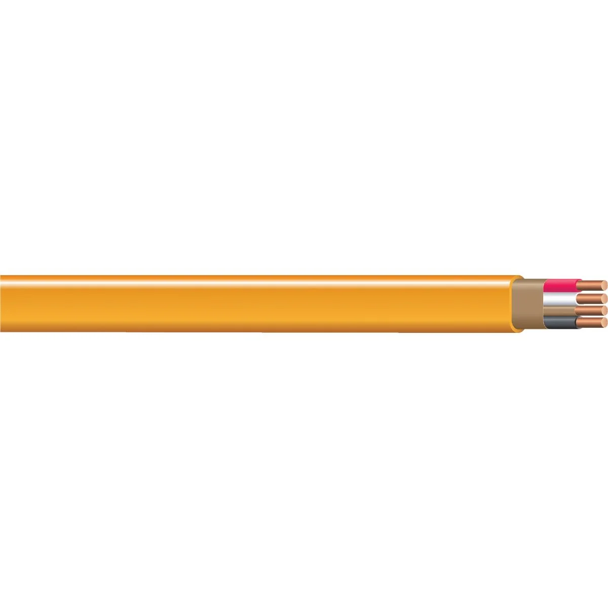 Powerful Romex 100 ft. Solid Orange 10-3 NMW G Wire Safe