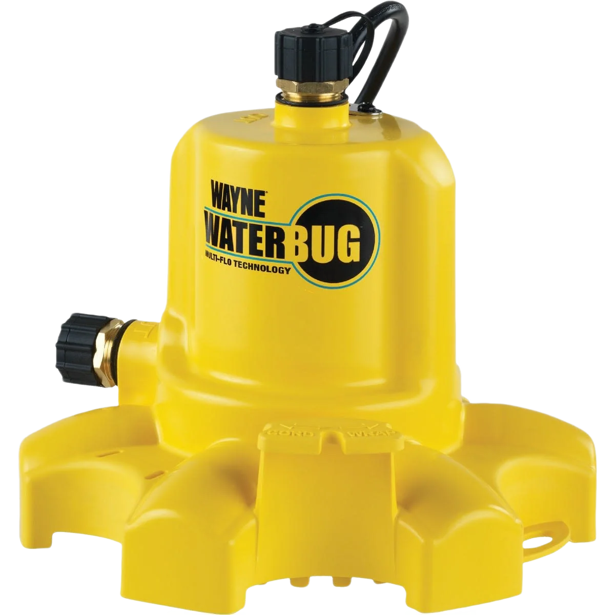 World-Class Wayne WaterBUG 1 6 HP Submersible Utility Pump w Multi-Flo Technology High-Grade
