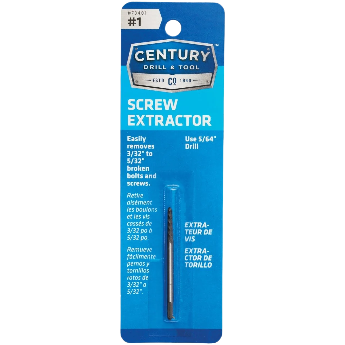 High-Quality Irwin 1 Spiral Flute Screw Extractor Elite