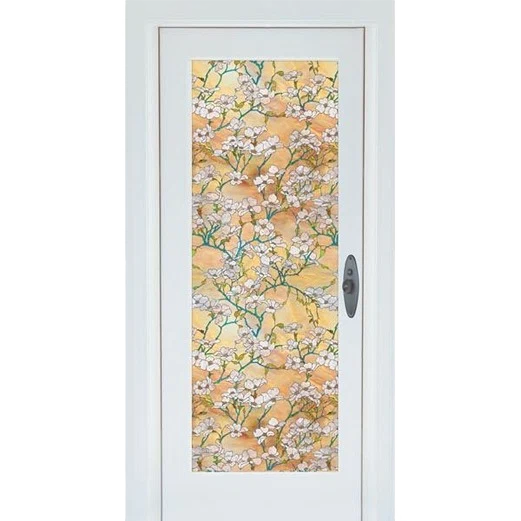 Official Brewster Home Fashions Dogwood Sidelight Window Privacy Film 78 x 11.5 Top-Quality