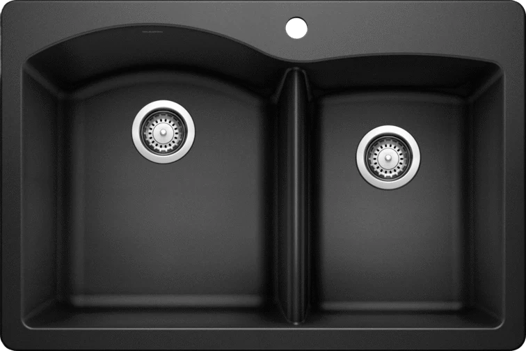 Secure Blanco 440215 Big Med Silgranite Kitchen Sink Anthracite 33x22 Responsible