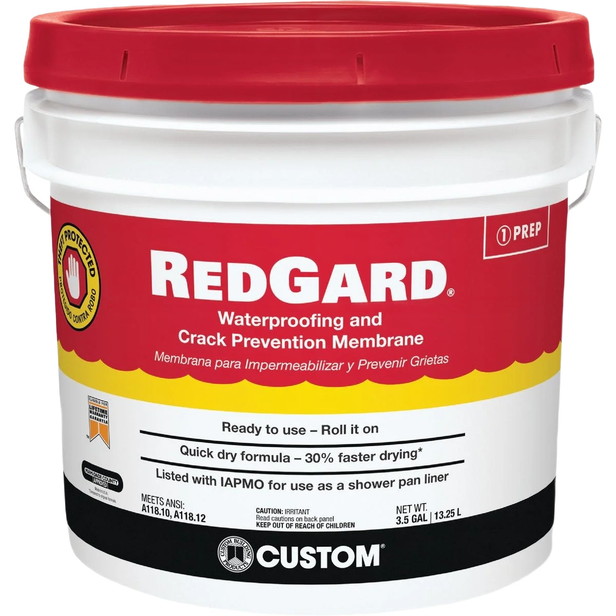 Durable RedGard Ready-To-Use Elastomeric Waterproofing Membrane Artisan