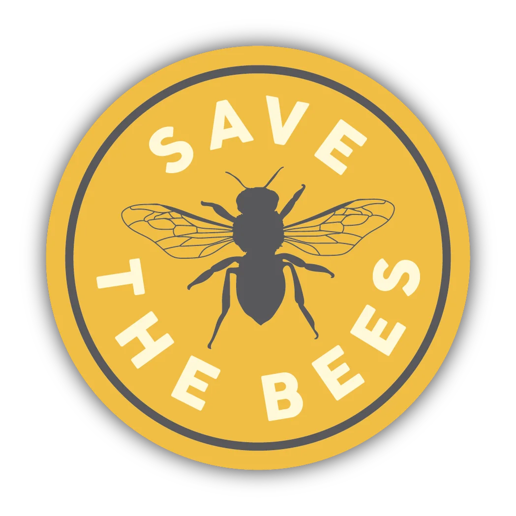 Premium Material Stickers Northwest Save The Bees Sticker Sustainable