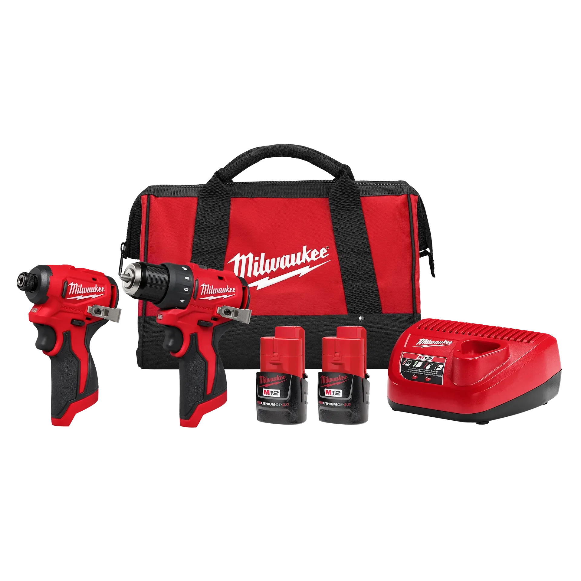 Certified Milwaukee M12™ Subcompact Brushless 2-Tool Combo Kit Stylish