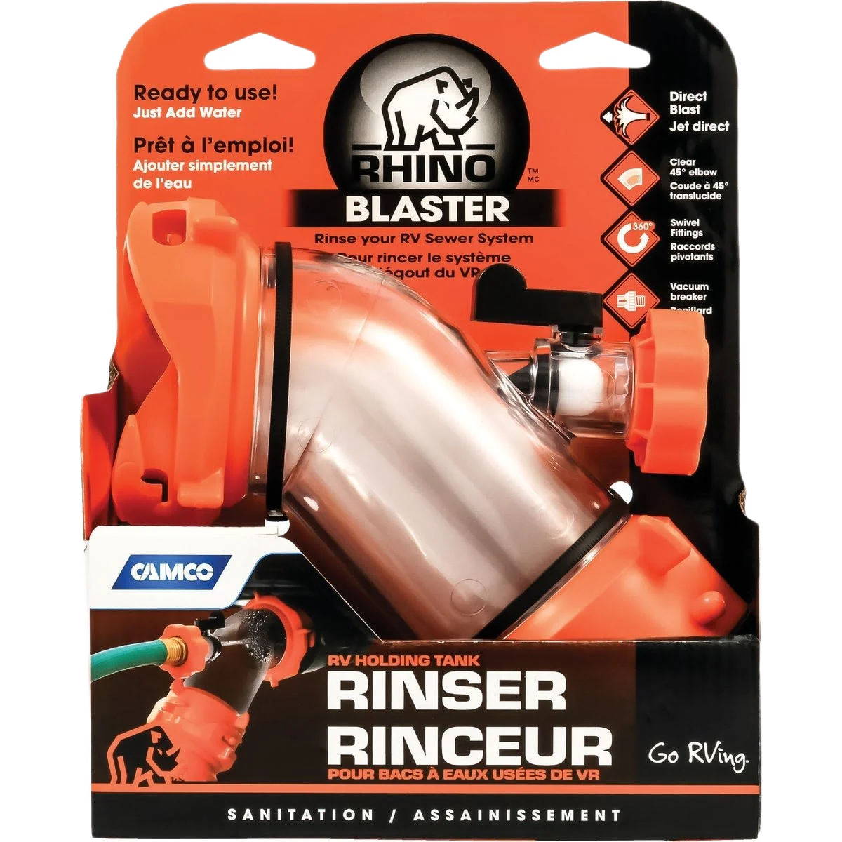 Top-Quality Camco Rhino Blaster RV Holding Tank Rinser Enhanced
