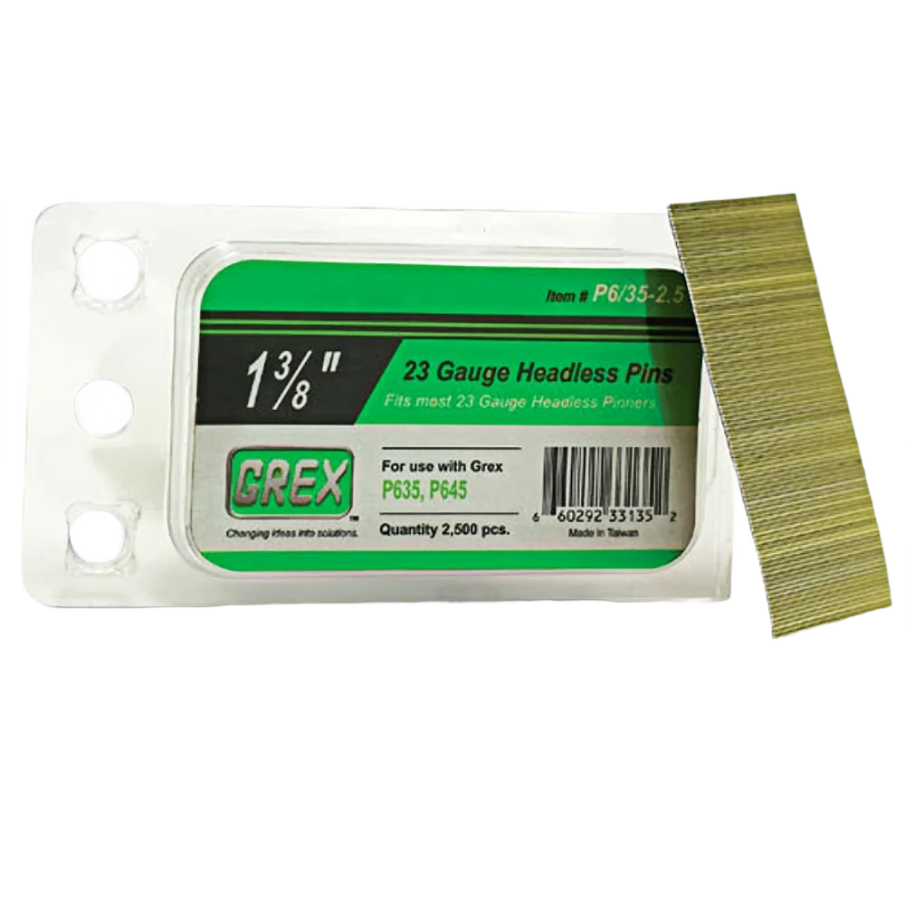 Reusable Grex 23 Gauge Headless Pins 1-1 8 in. - 10m Official
