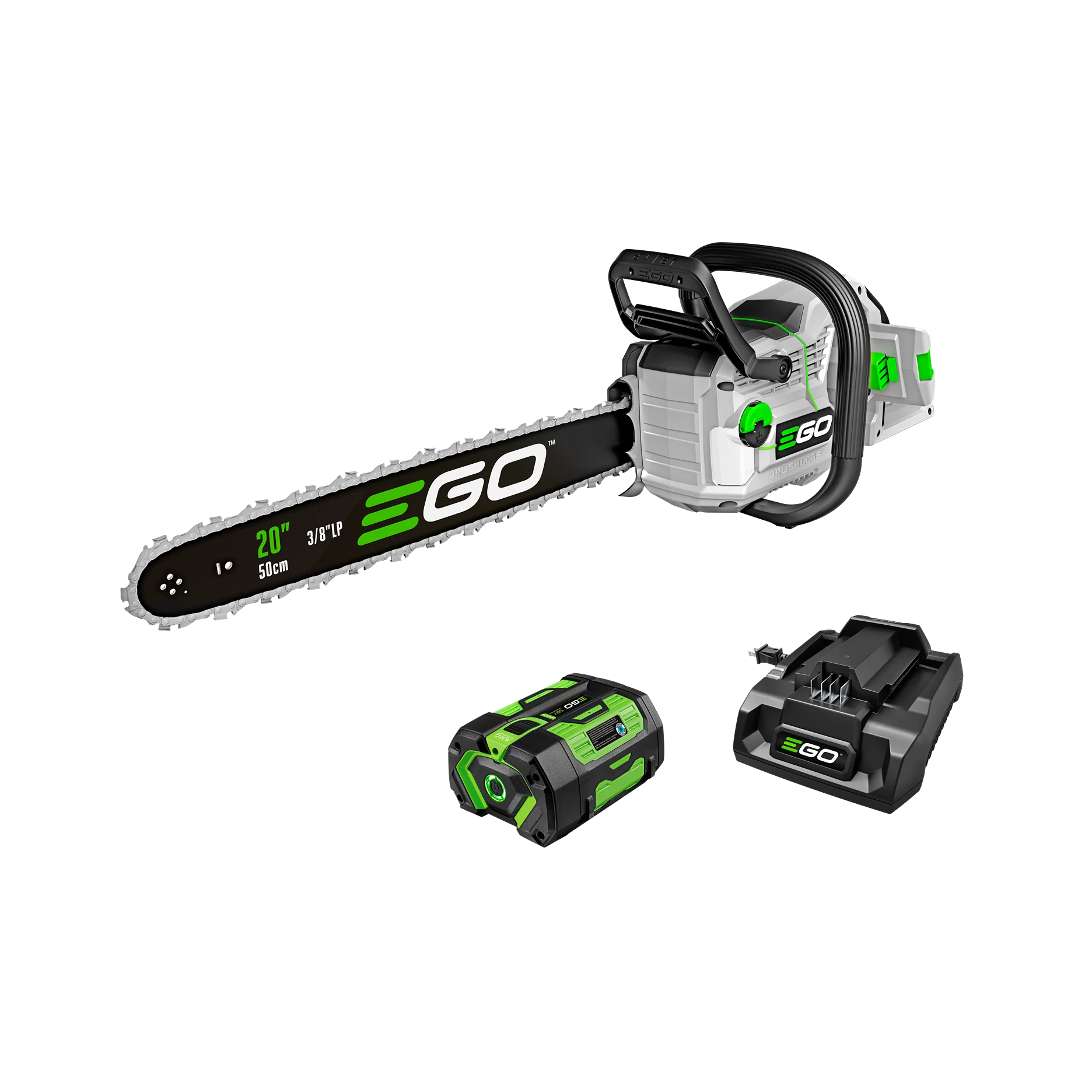 Dependable EGO Power 20 Cordless Chainsaw with Battery and Charger First-Class