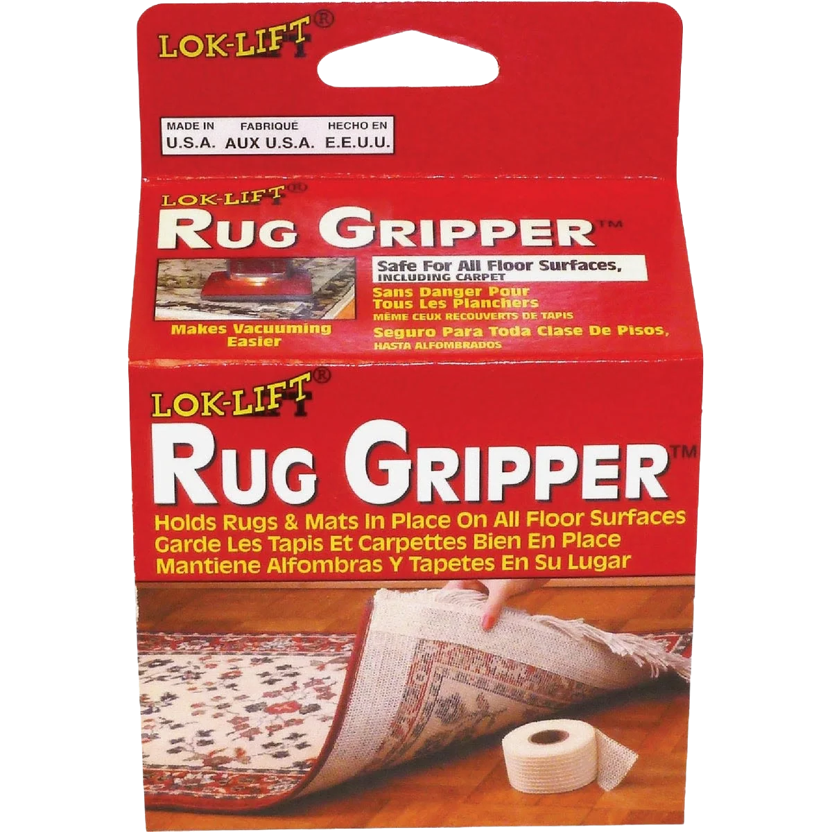 Clean Lok-Lift Nonslip Rug Gripper Tape 2.5 x 25 ft. High-Performance