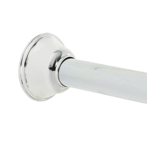 Soft Zenith 72 in. Aluminum Minial Chrome Adjustable Shower Rod Specialty
