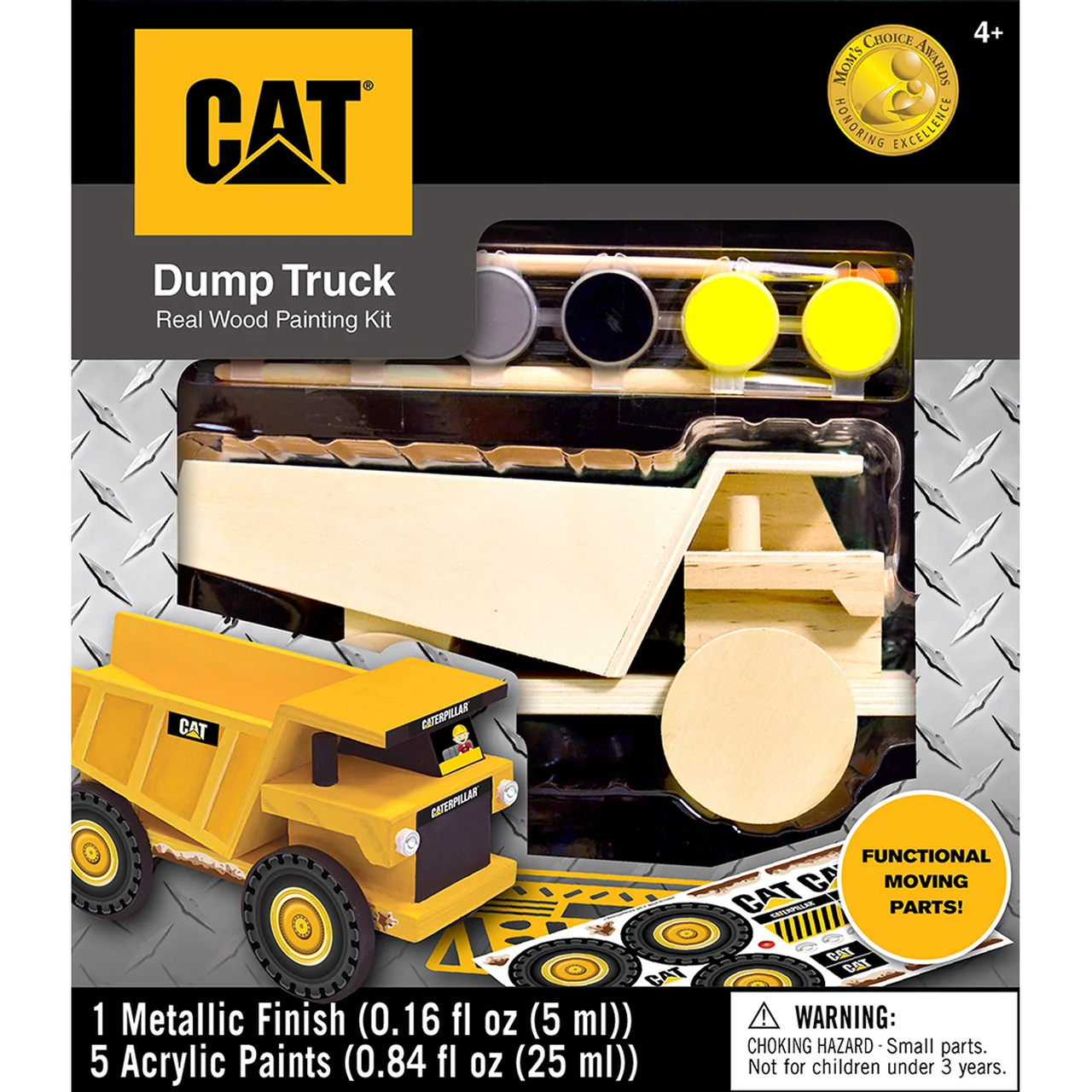 Refined MasterPieces Caterpillar Dump Truck Licensed Wood Paint Kit Natural