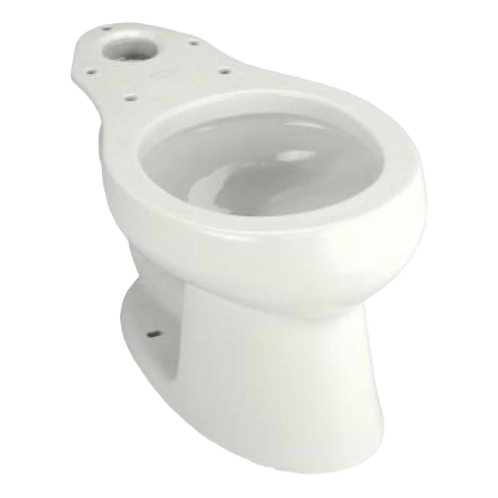 Classic Kohler Wellworth White Round Front Toilet Bowl Natural