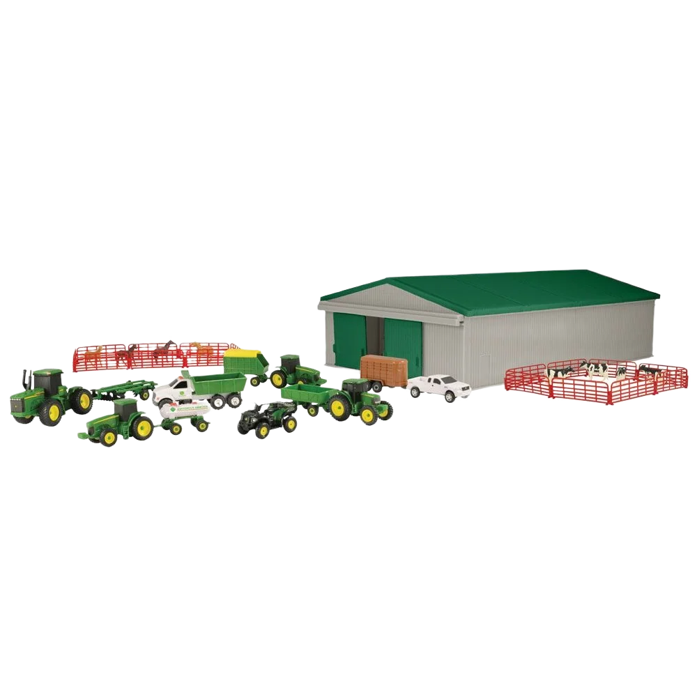 High-End Ertl John Deere 1 64 Scale 70 Pc. Farm Toy Playset Practical