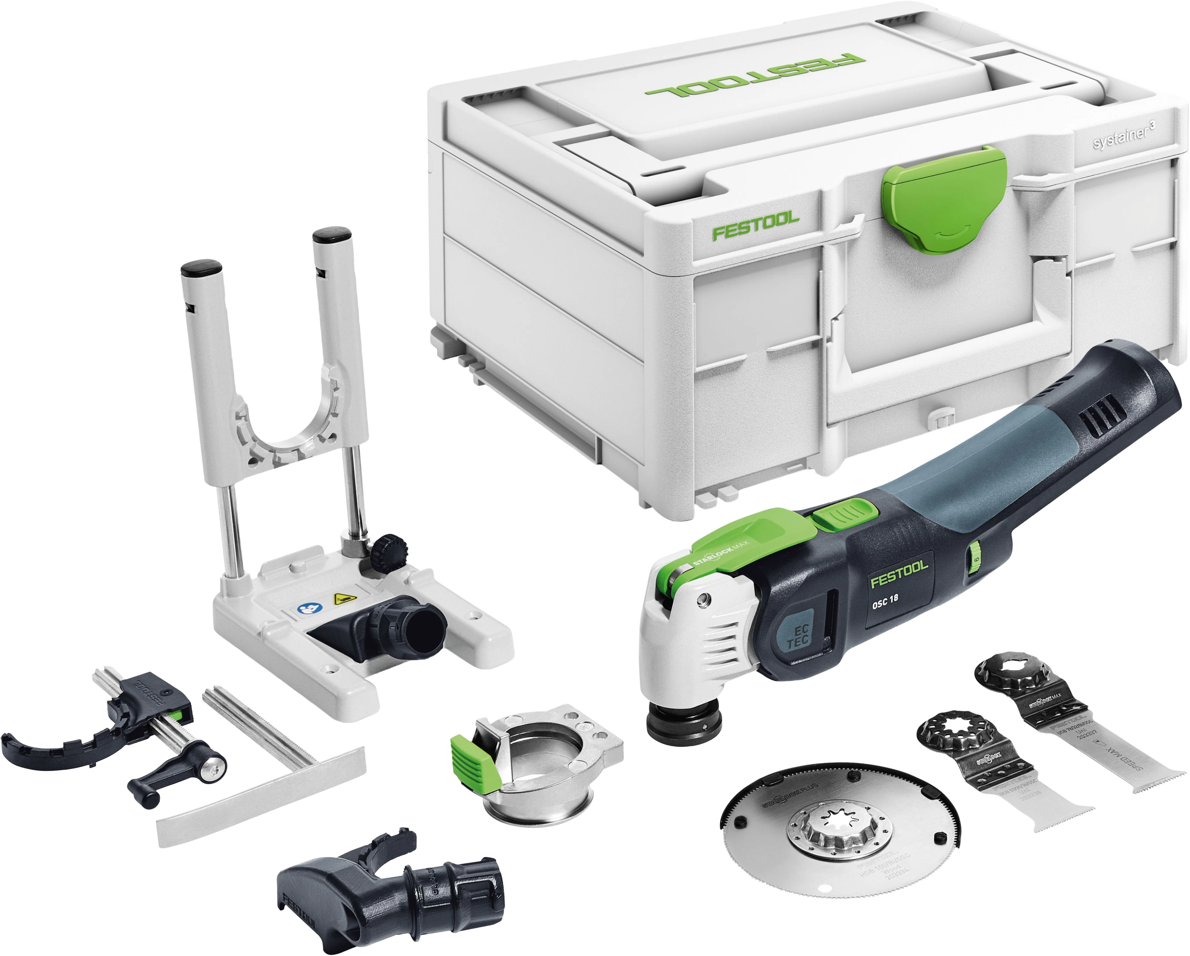 Advanced Festool 576588 Cordless Oscillator VECTURO OSC 18 E-Basic-Set Detailed