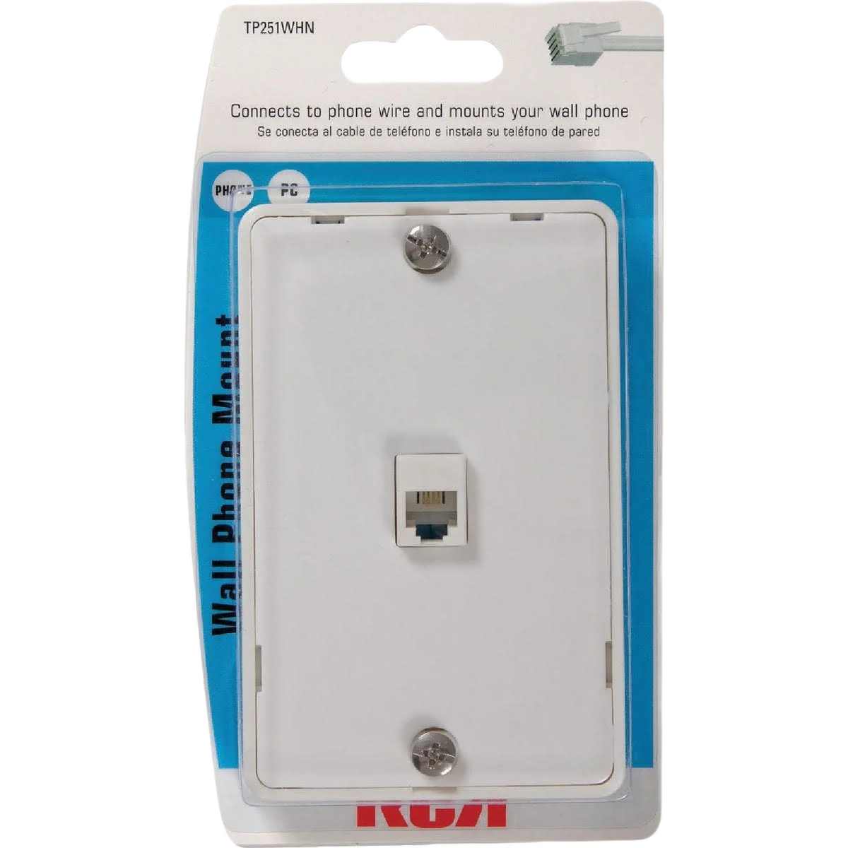 Functional RCA White Wall Telephone Jack Consistent