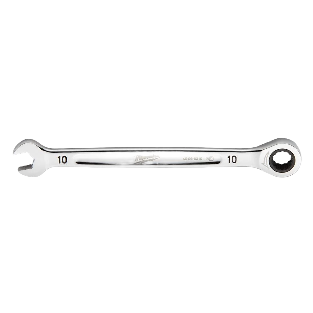 Enhanced Milwaukee 10-mm Metric Ratcheting Combination Wrench Certified