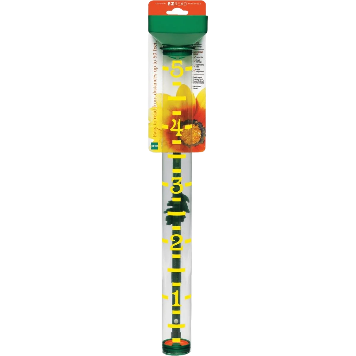 Efficient EZRead Plastic Jumbo Rain Gauge 5 in. Outstanding