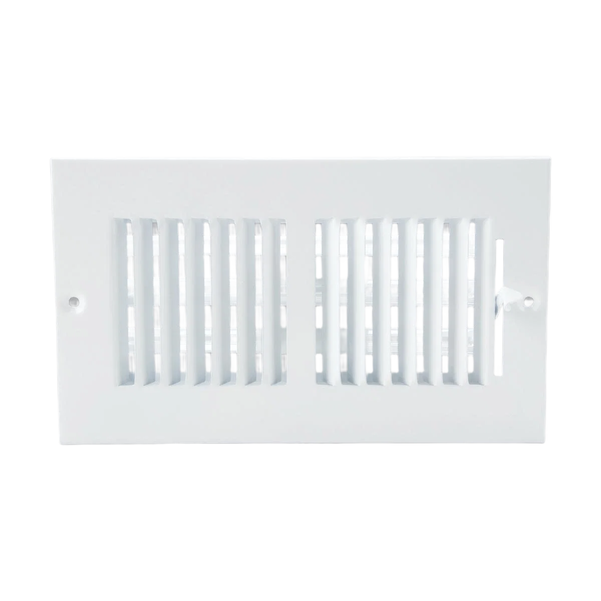 Verified Home Impressions 4 in. x 8 in. Steel Wall Register White Unique