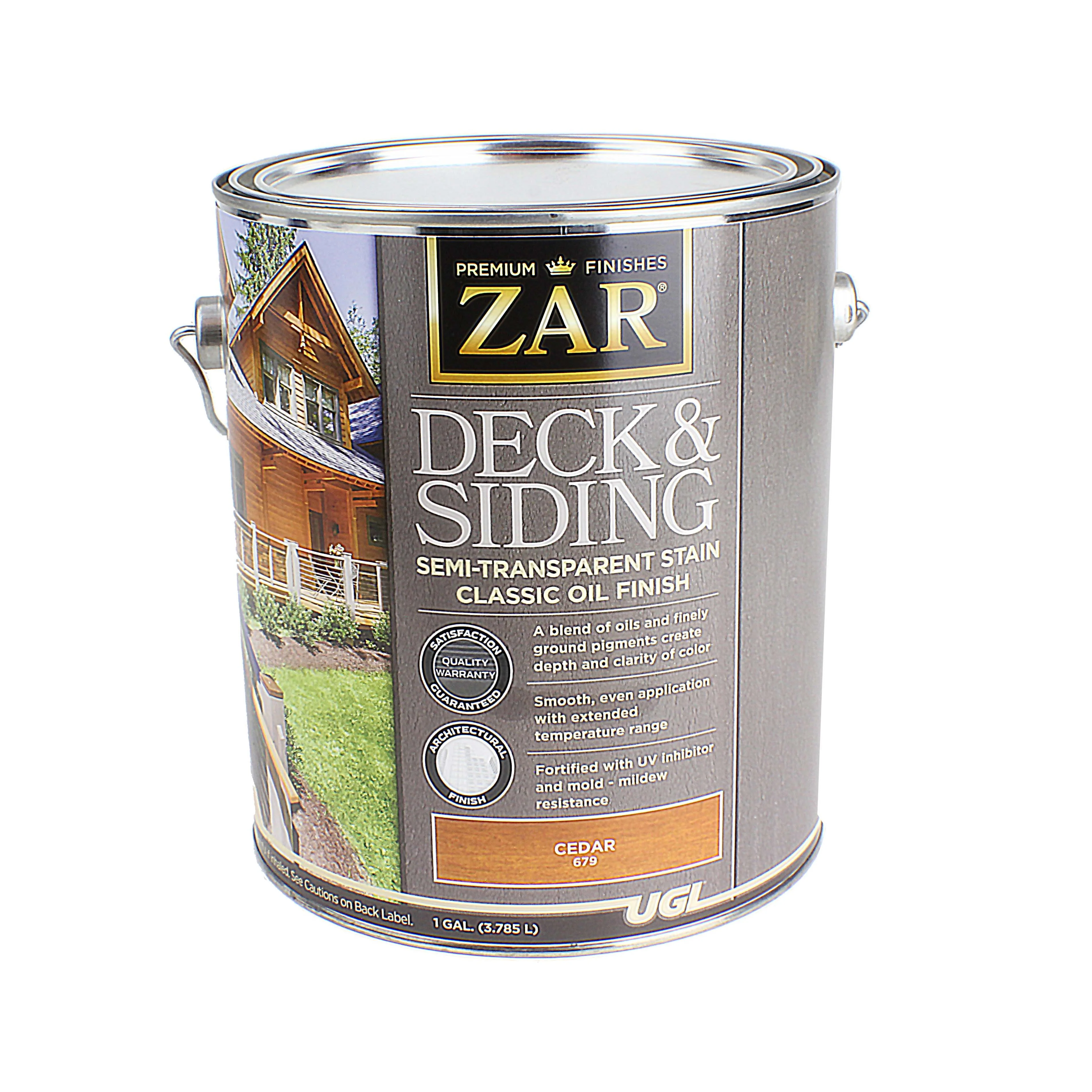 Superior ZAR® Cedar Deck Siding Semi-Transparent Stain 1 Gallon Exclusive