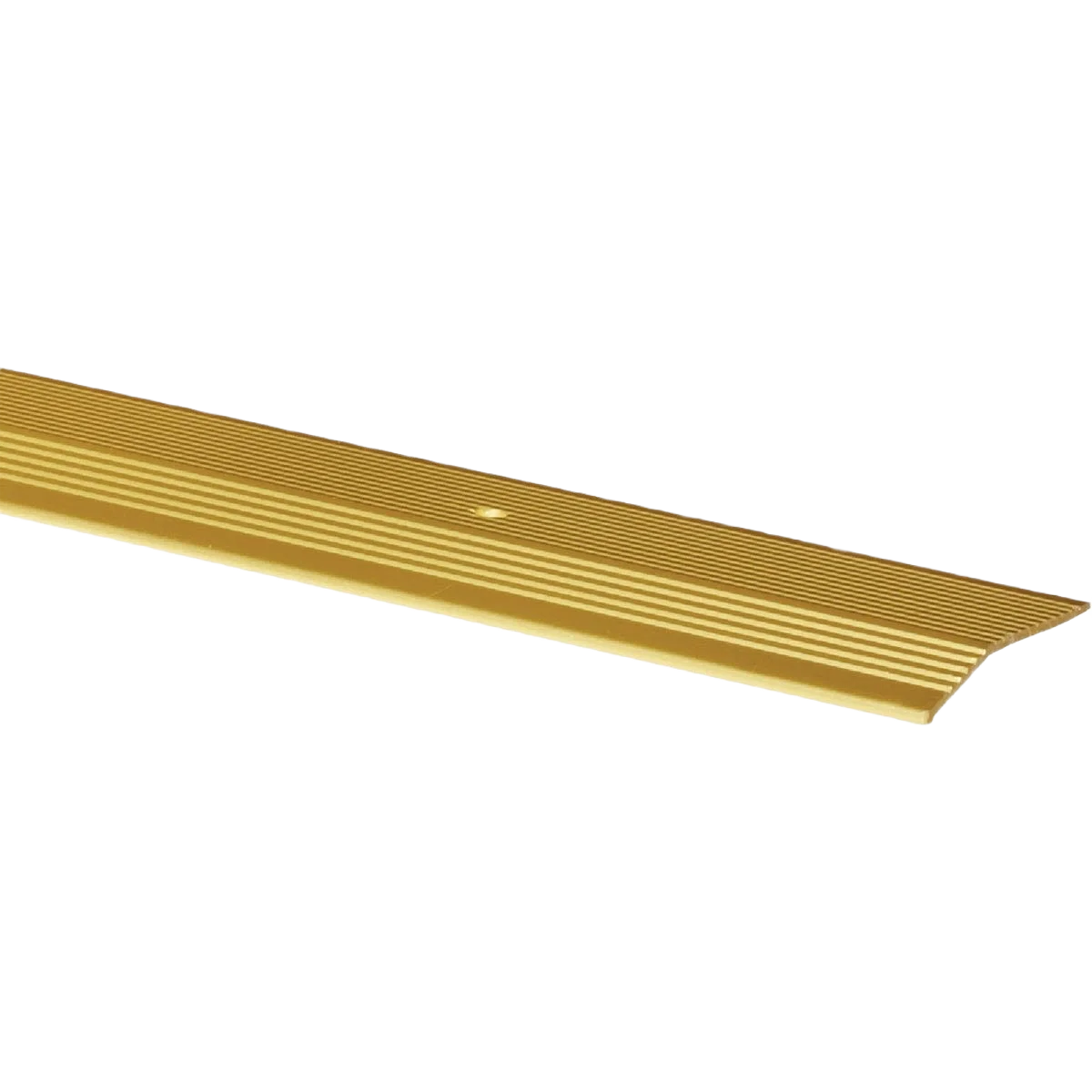 Advanced M-D Satin Brass Fluted Carpet Extra Wide Trim Bar 2 in. x 3 ft. Certified