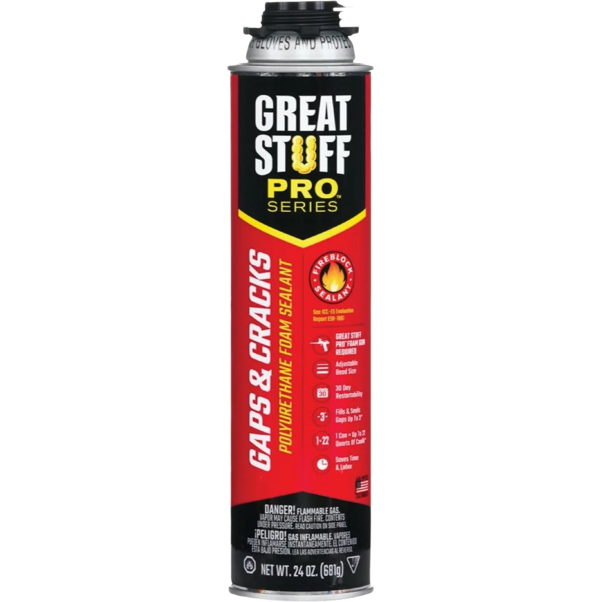 Professional Great Stuff Pro Series Gaps Cracks Gun Foam 24 oz. Smart