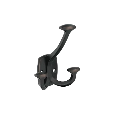 Solid Amerock Vicinity Three Prong Oil-Rubbed Bronze Decorative Wall Hook Refined