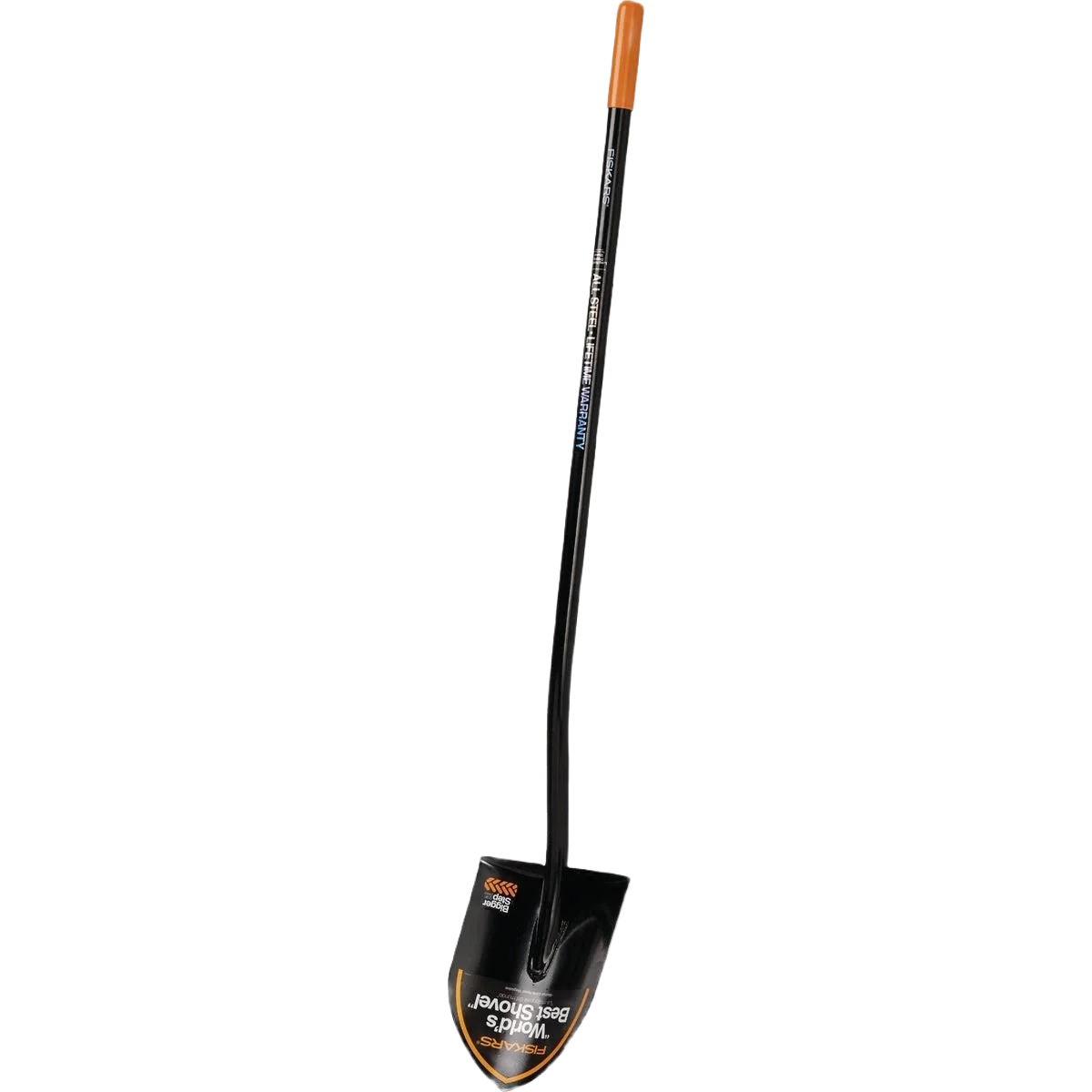 Responsible Fiskars Steel Handle Round Point Digging Shovel 57.5 in. High-Performance