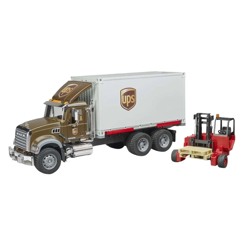 Trusted Bruder Toys MACK Granite UPS Logistics Truck With Forklift Smart