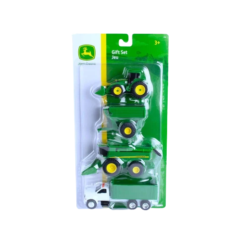 Green TOMY John Deere 4 Pc. Vehicle Gift Set 2 Lightweight