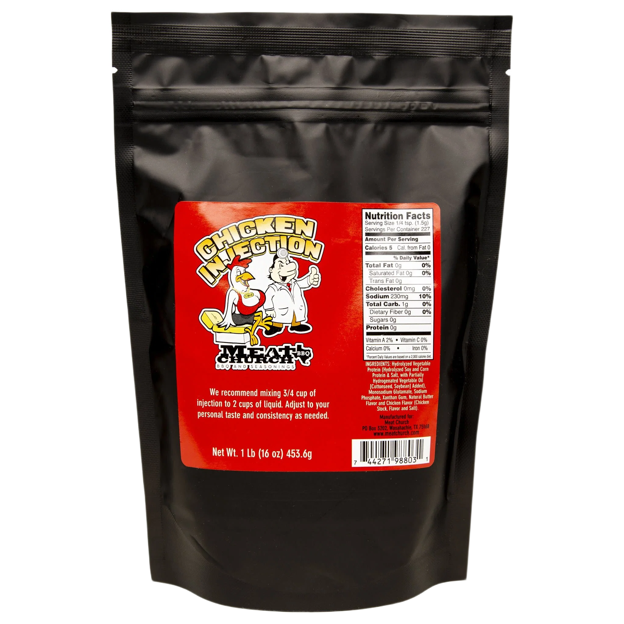 Classic Meat Church BBQ T-Bird's Chicken Injection 1 lb. Versatile