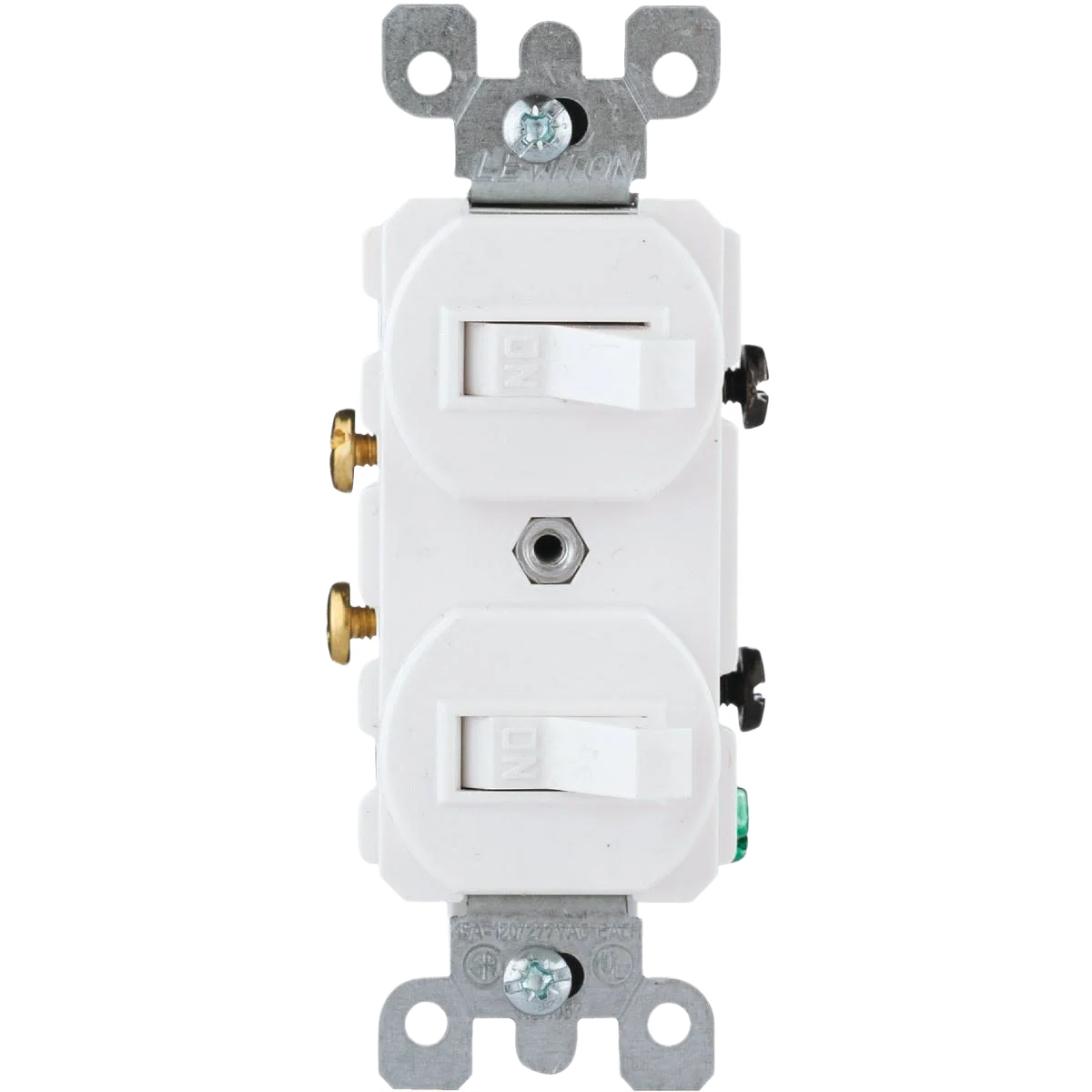 High-Performance Leviton 1-Pole White 15A Quiet Duplex Switch Exclusive