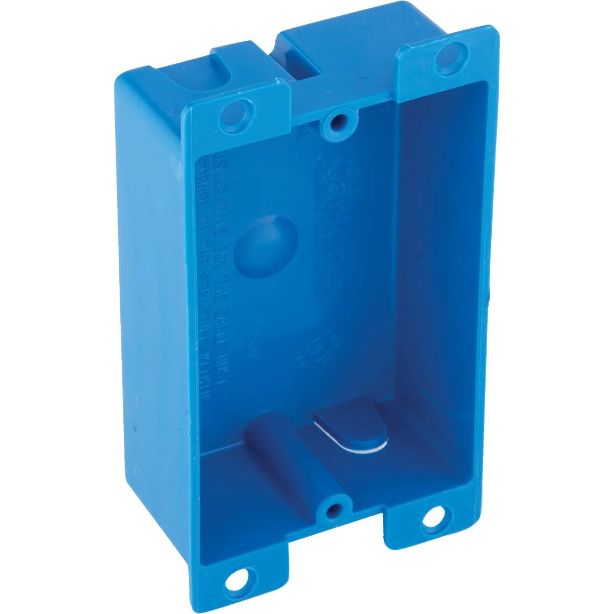Next-Generation Carlon 1-Gang PVC Old Work Switch Box Clean