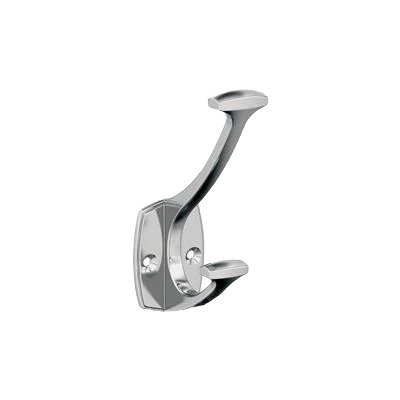 Sustainable Amerock Vicinity Two Prong Polished Chrome Decorative Wall Hook Original Design