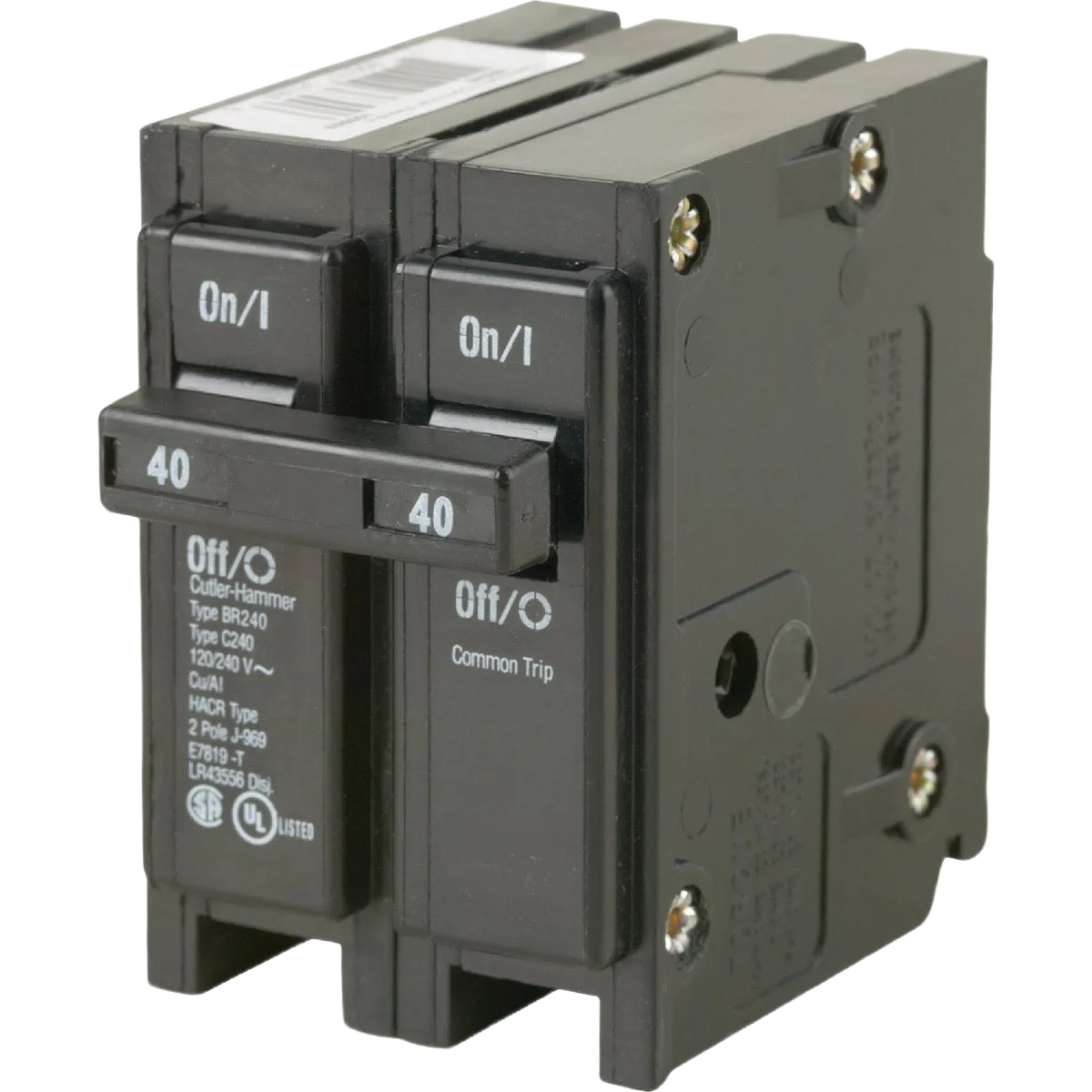 Recyclable Eaton BR 40A Double-Pole Standard Trip Circuit Breaker High-Grade