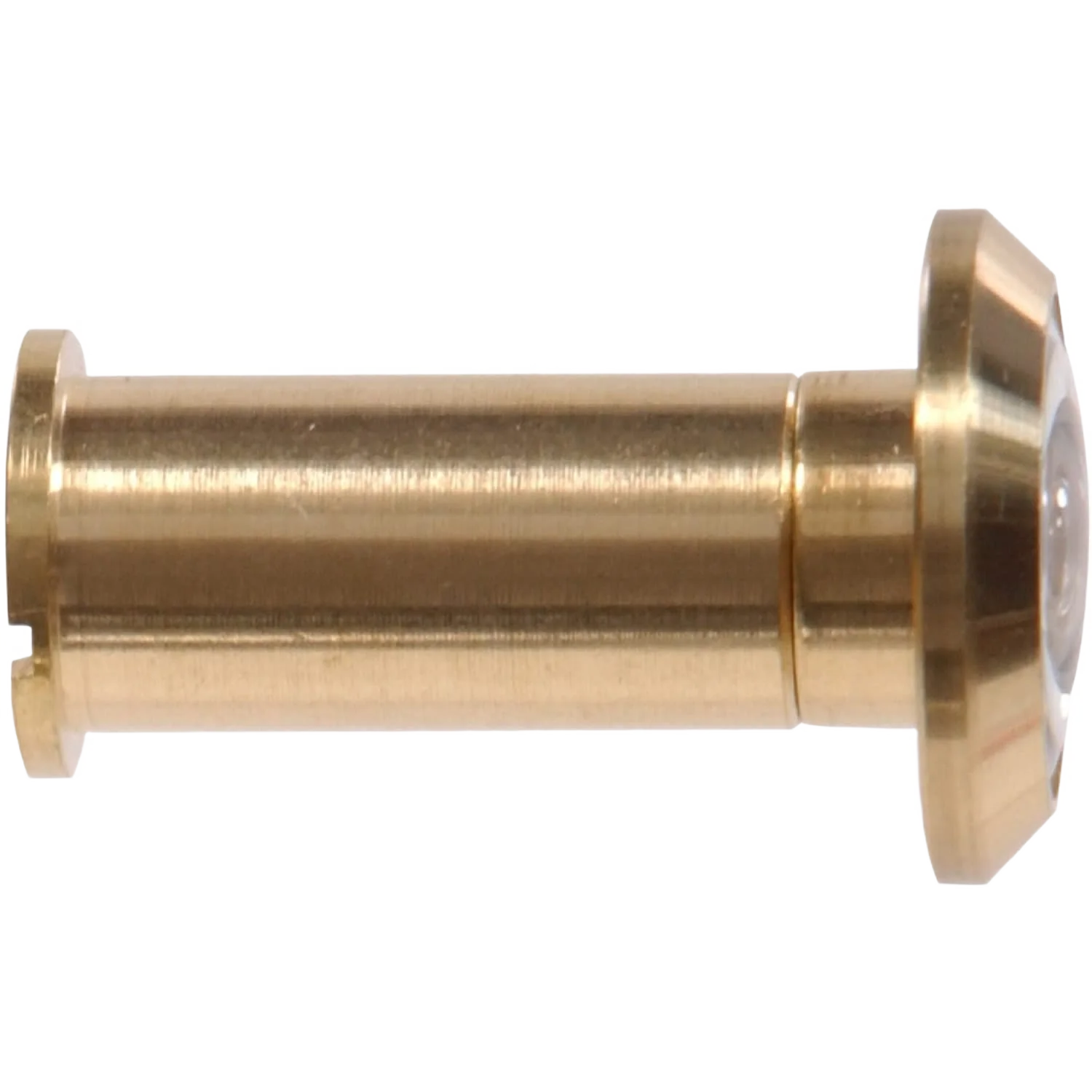 Effective Hillman 200 deg. Door Viewer Solid Brass w Bright Brass Finish Trendy