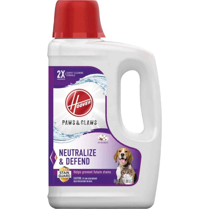 Crafted Hoover Paws Claws Neutralize Defend Carpet Cleaner 64 oz. Responsible
