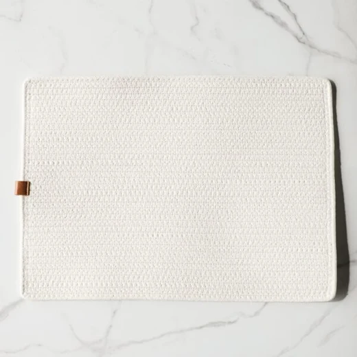 Quality PD Home and Garden Ivory Placemat 13 x 18 Pure