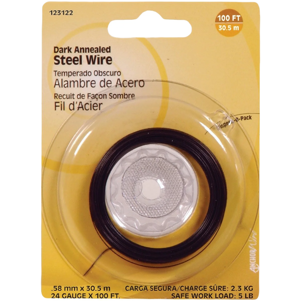 Flexible Hillman 100 Ft. 24 Ga. Dark Annealed Steel General Purpose Wire Trendy