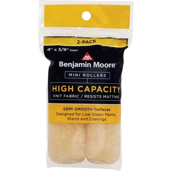 Specialty Benjamin Moore 4-In. Semi-Smooth Knit High Capacity Roller Cover 2-Pack Official