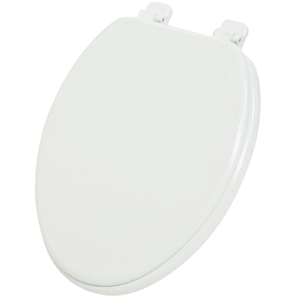Sophisticated Home Impressions White Elongated Wood Toilet Seat High-Performance