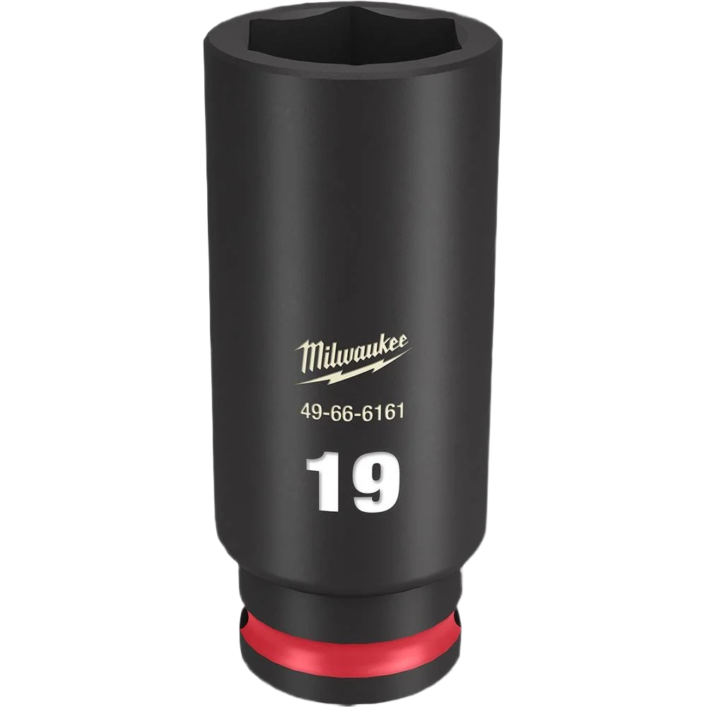 Natural Milwaukee SHOCKWAVE™ Impact Duty™ 3 8 Drive 19-mm Deep 6 Point Socket Stylish