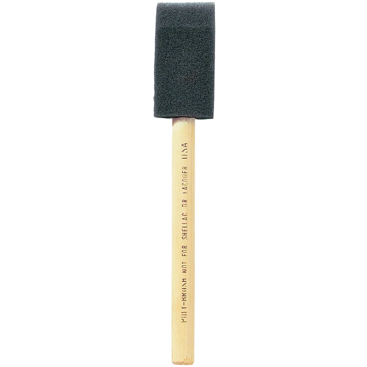 Authentic Linzer Poly Foam Brush with Wood Handle 1 in. Luxury