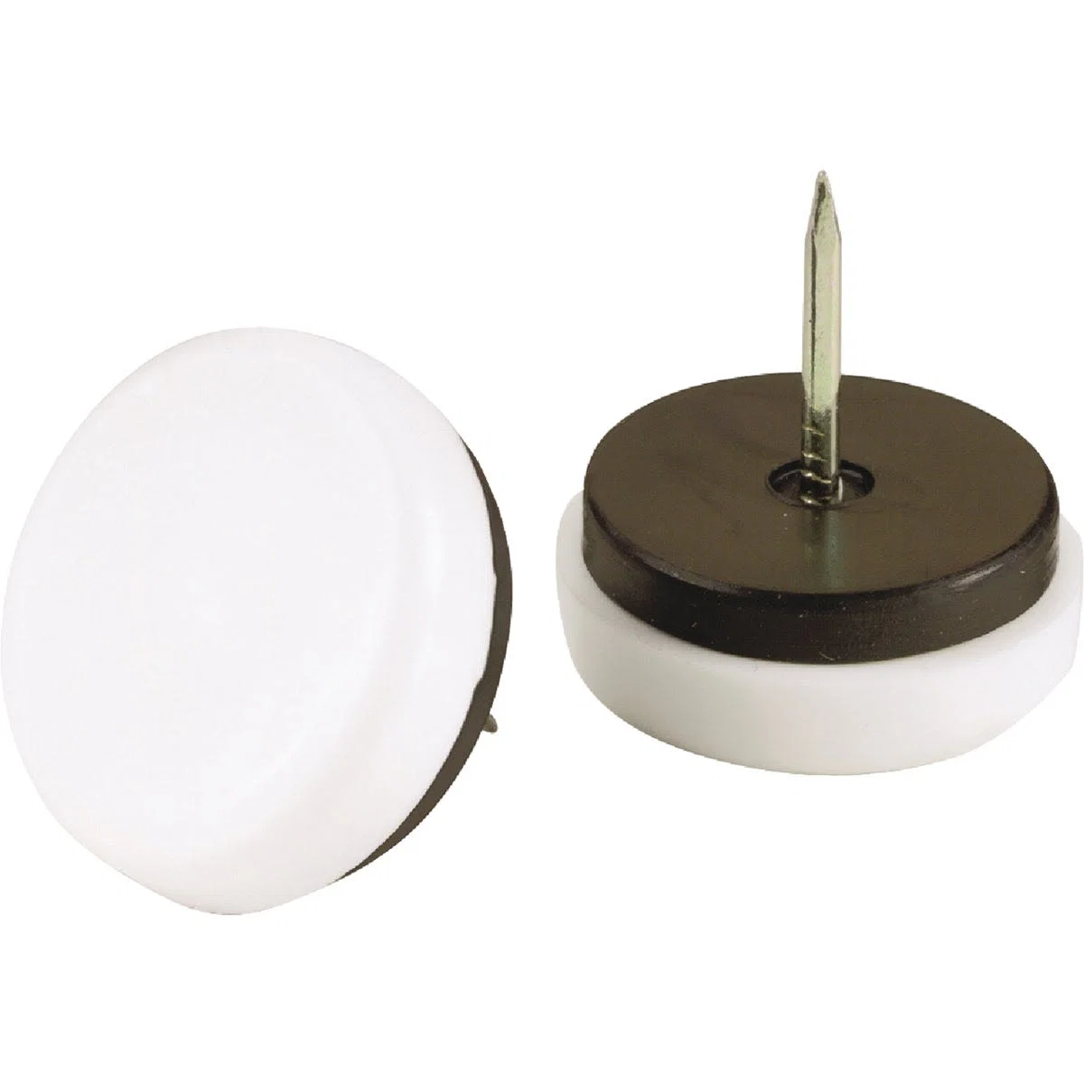Healthy Do it 3 4 In. Round Nail-On Glide with Rubber Cushion 4-Pack Easy-to-Use