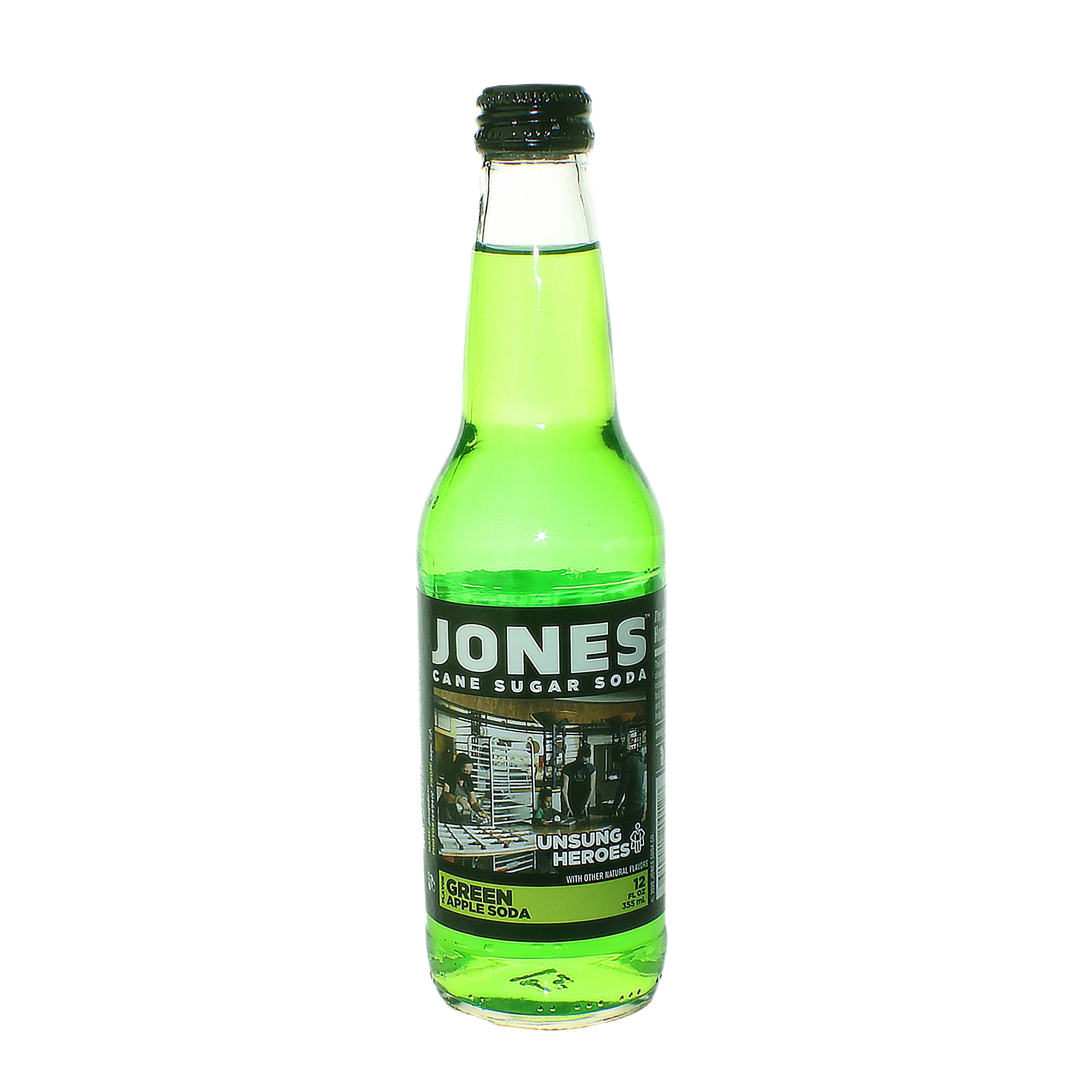 Solid Jones Green Apple Soda 12 oz. Sustainable