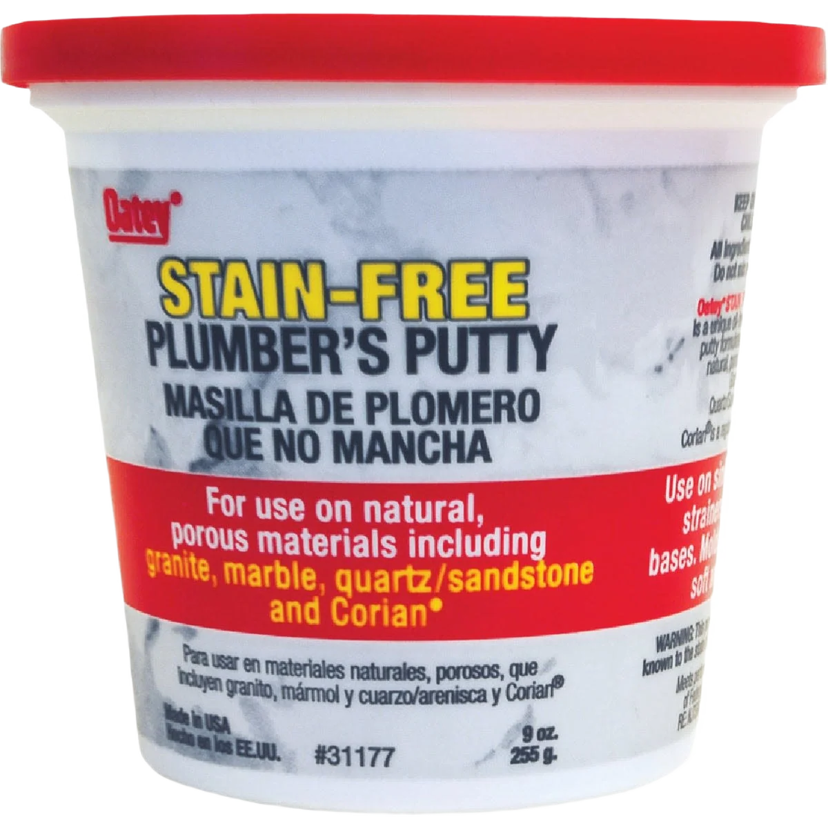 Fast Oatey 9 oz. Stain- Plumber's Putty for Natural Surfaces High-Grade